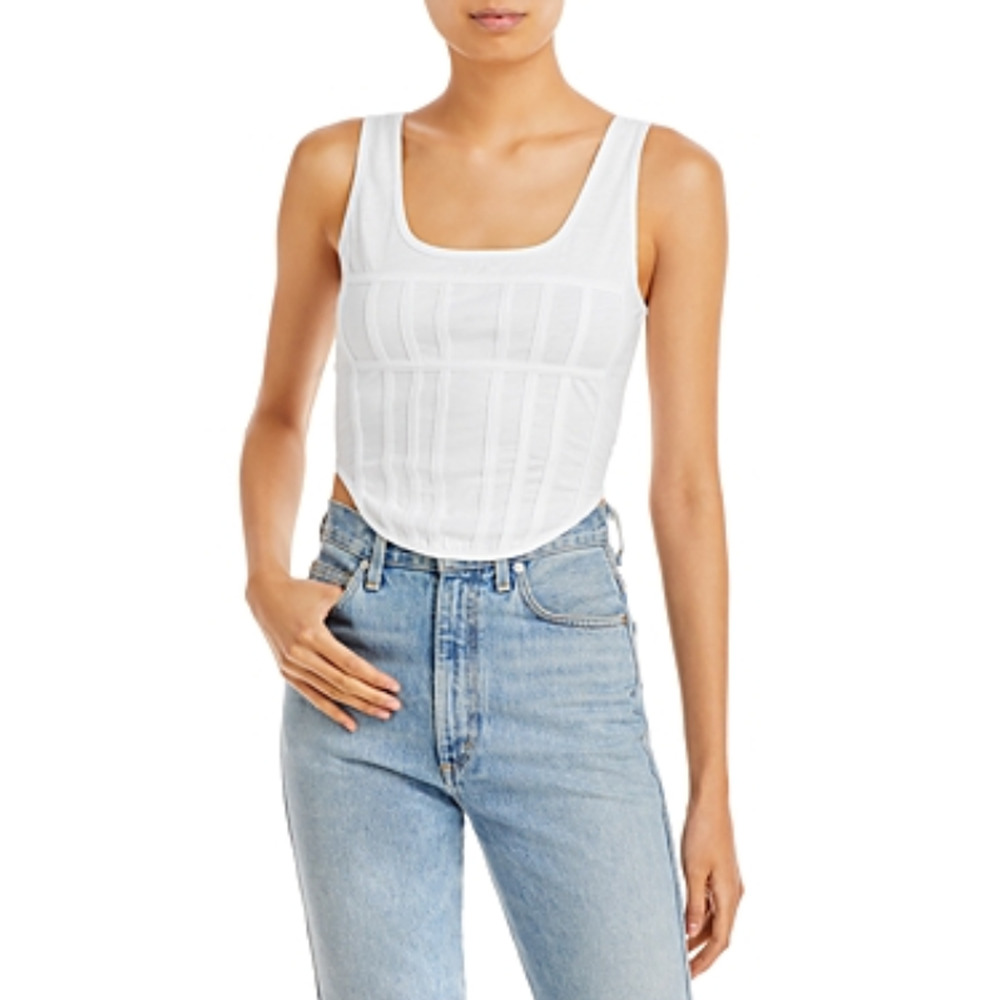 FORE Corset Tank Top Off White Size XL 1485